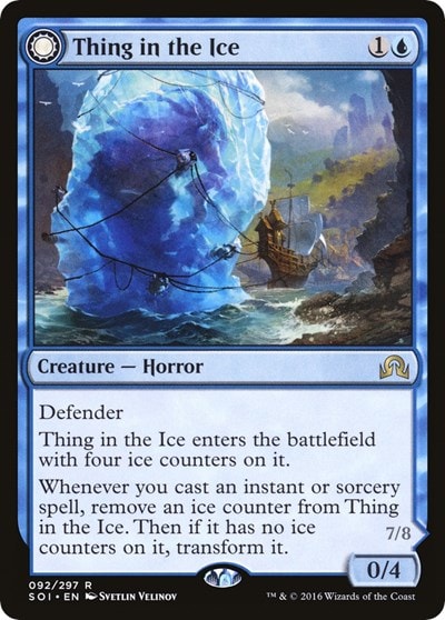 Thing in the Ice SOI #92 (Near Mint Rare) Magic: The Gathering: Shadows over Innistrad
