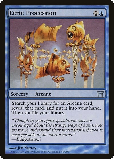 Eerie Procession CHK #58 (Moderately Played Uncommon) Magic: The Gathering: Champions of Kamigawa