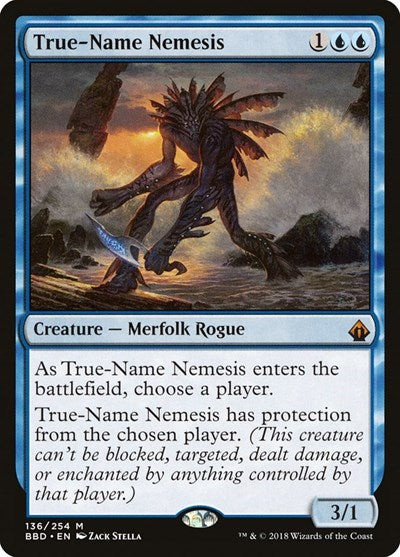 True Name Nemesis BBD #136 (Damaged Mythic Rare) Magic: The Gathering: Battlebond