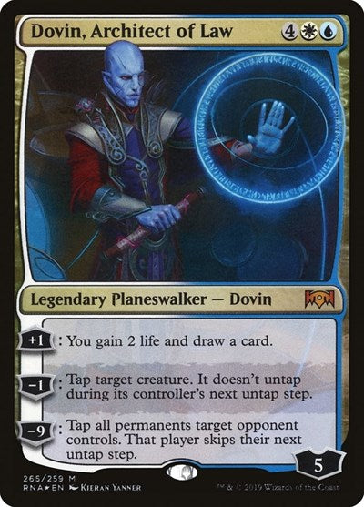 Dovin Architect of Law Foil RNA #265 (Lightly Played Mythic Rare) Magic: The Gathering: Ravnica Allegiance