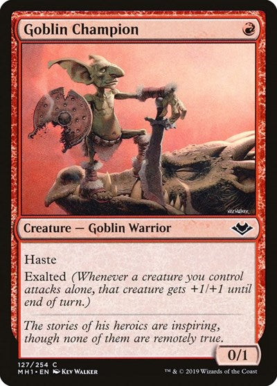 Goblin Champion MH1 #127 (Near Mint Common) Magic: The Gathering: Modern Horizons