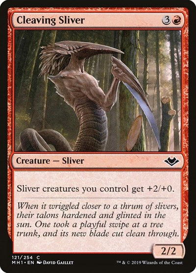 Cleaving Sliver MH1 #121 (Near Mint Common) Magic: The Gathering: Modern Horizons