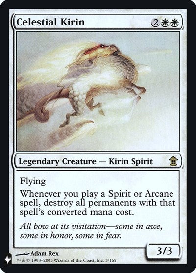 Celestial Kirin Foil LIST #3 (Near Mint Rare) Magic: The Gathering: The List Reprints