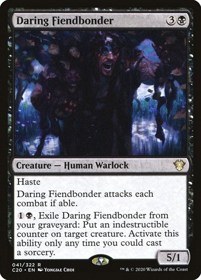 Daring Fiendbonder C20 #41 (Near Mint Rare) Magic: The Gathering: Commander 2020