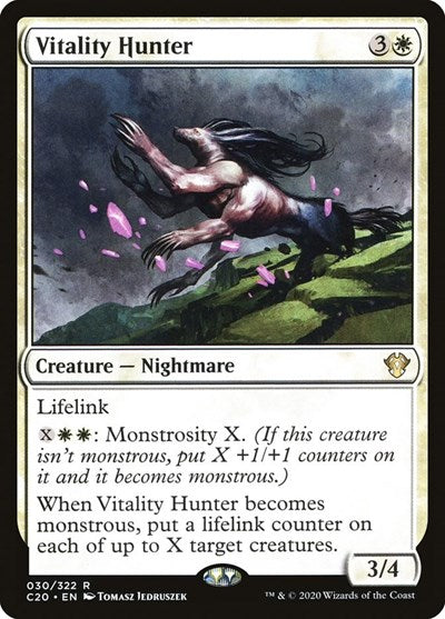 Vitality Hunter C20 #30 (Near Mint Rare) Magic: The Gathering: Commander 2020