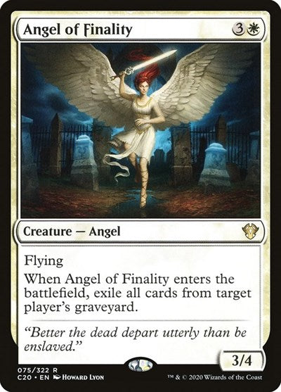 Angel of Finality C20 #75 (Near Mint Rare) Magic: The Gathering: Commander 2020
