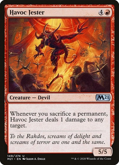 Havoc Jester M21 #149 (Near Mint Uncommon) Magic: The Gathering: Core Set 2021