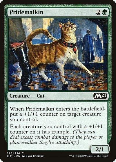 Pridemalkin M21 #196 (Near Mint Common) Magic: The Gathering: Core Set 2021