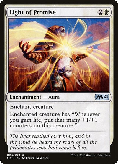 Light of Promise M21 #25 (Near Mint Uncommon) Magic: The Gathering: Core Set 2021