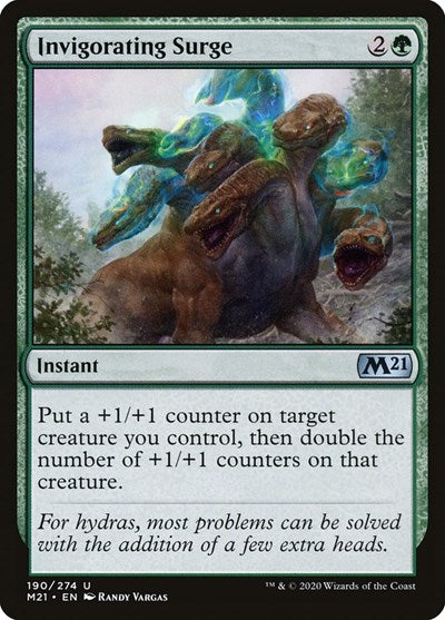 Invigorating Surge M21 #190 (Near Mint Uncommon) Magic: The Gathering: Core Set 2021