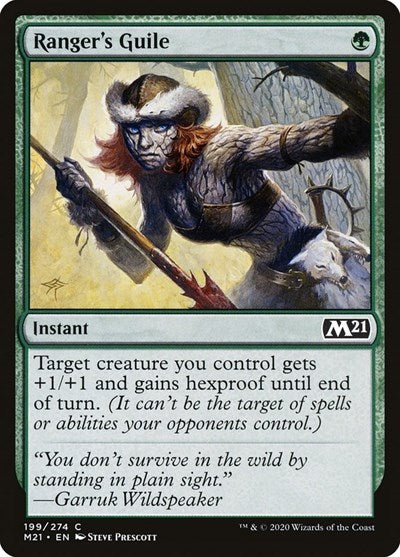 Rangers Guile M21 #199 (Near Mint Common) Magic: The Gathering: Core Set 2021