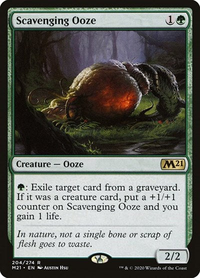 Scavenging Ooze M21 #204 (Lightly Played Rare) Magic: The Gathering: Core Set 2021
