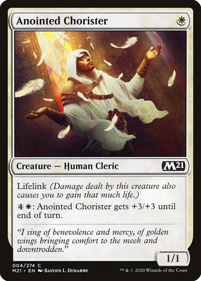 Anointed Chorister M21 #4 (Near Mint Common) Magic: The Gathering: Core Set 2021