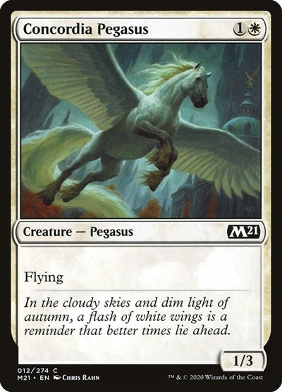 Concordia Pegasus M21 #12 (Near Mint Common) Magic: The Gathering: Core Set 2021