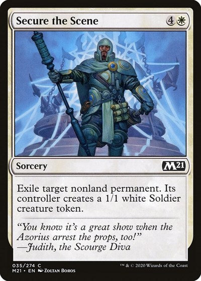 Secure the Scene M21 #35 (Near Mint Common) Magic: The Gathering: Core Set 2021