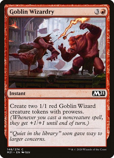 Goblin Wizardry Foil M21 #148 (Lightly Played Common) Magic: The Gathering: Core Set 2021