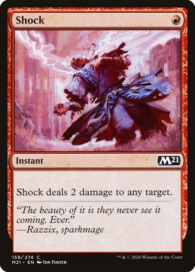 Shock M21 #159 (Near Mint Common) Magic: The Gathering: Core Set 2021