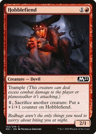 Hobblefiend M21 #152 (Near Mint Common) Magic: The Gathering: Core Set 2021