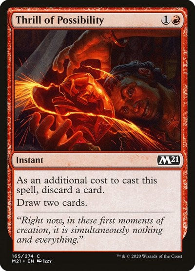 Thrill of Possibility M21 #165 (Near Mint Common) Magic: The Gathering: Core Set 2021