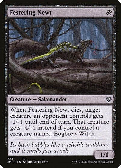 Festering Newt JMP #234 (Near Mint Common) Magic: The Gathering: Jumpstart