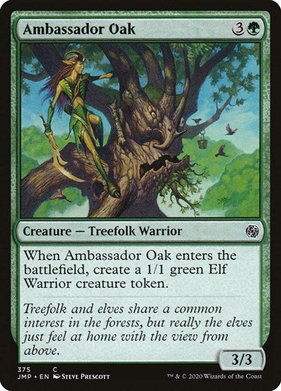 Ambassador Oak JMP #375 (Near Mint Common) Magic: The Gathering: Jumpstart