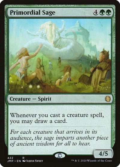 Primordial Sage JMP #422 (Near Mint Rare) Magic: The Gathering: Jumpstart