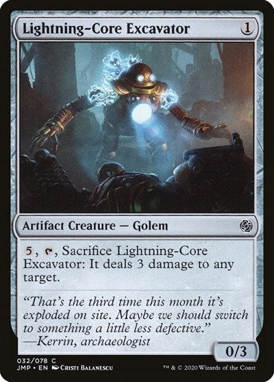 Lightning Core Excavator JMP #32 (Near Mint Common) Magic: The Gathering: Jumpstart