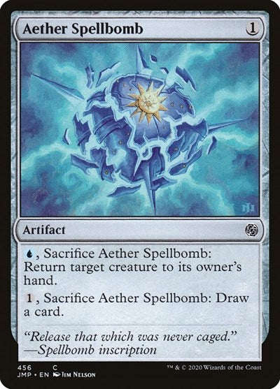Aether Spellbomb JMP #456 (Near Mint Common) Magic: The Gathering: Jumpstart