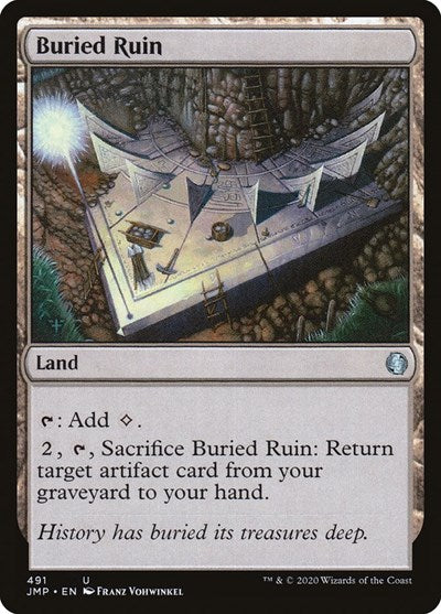 Buried Ruin JMP #491 (Near Mint Uncommon) Magic: The Gathering: Jumpstart