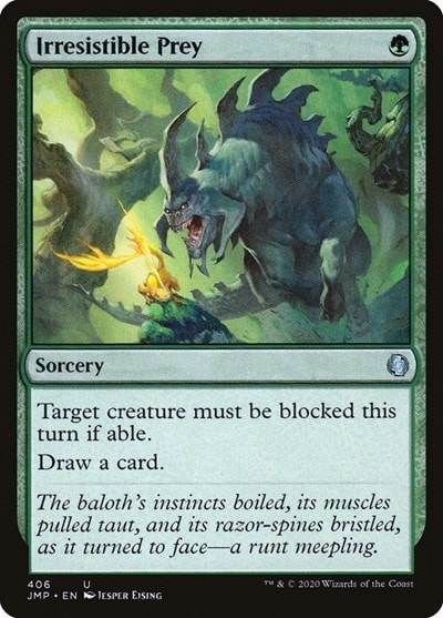 Irresistible Prey JMP #406 (Near Mint Uncommon) Magic: The Gathering: Jumpstart