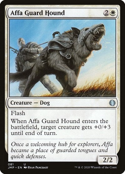 Affa Guard Hound JMP #81 (Near Mint Uncommon) Magic: The Gathering: Jumpstart