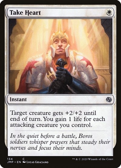 Take Heart JMP #134 (Near Mint Common) Magic: The Gathering: Jumpstart