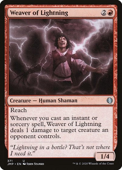 Weaver of Lightning JMP #371 (Near Mint Uncommon) Magic: The Gathering: Jumpstart