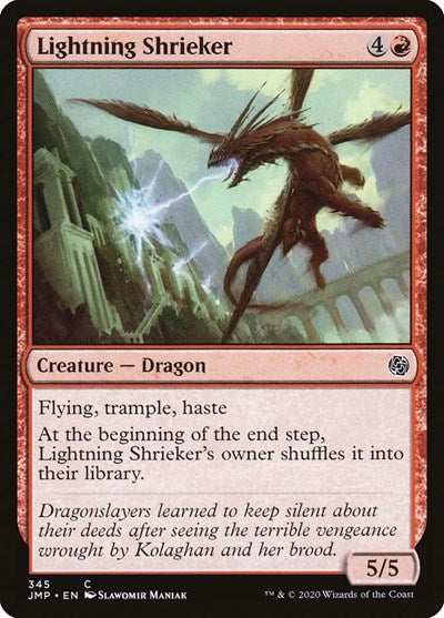 Lightning Shrieker JMP #345 (Near Mint Common) Magic: The Gathering: Jumpstart
