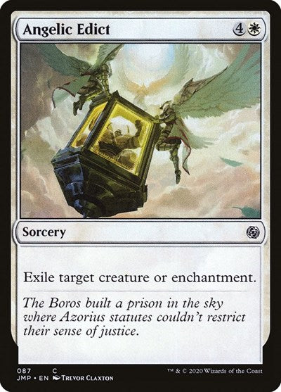 Angelic Edict JMP #87 (Near Mint Common) Magic: The Gathering: Jumpstart