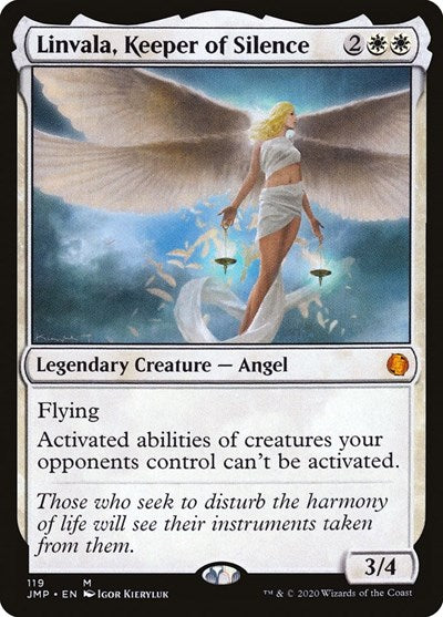 Linvala Keeper of Silence JMP #119 (Near Mint Mythic Rare) Magic: The Gathering: Jumpstart
