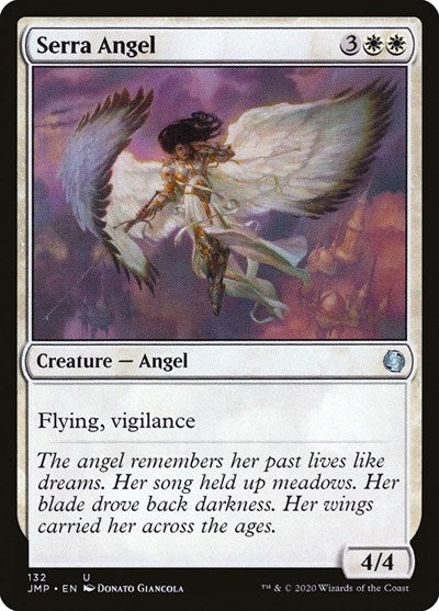 Serra Angel JMP #132 (Near Mint Uncommon) Magic: The Gathering: Jumpstart