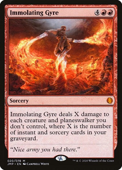 Immolating Gyre JMP #20 (Near Mint Mythic Rare) Magic: The Gathering: Jumpstart