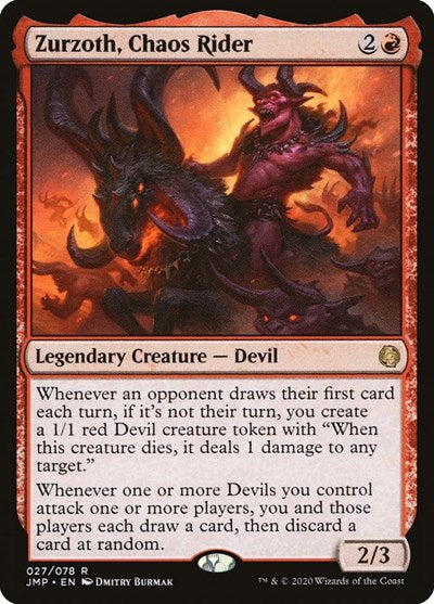 Zurzoth Chaos Rider JMP #27 (Near Mint Rare) Magic: The Gathering: Jumpstart