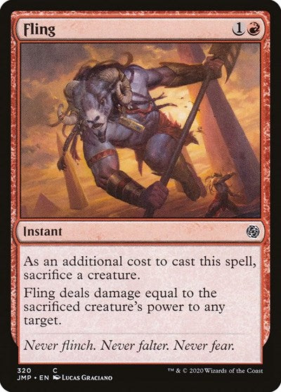 Fling JMP #320 (Near Mint Common) Magic: The Gathering: Jumpstart