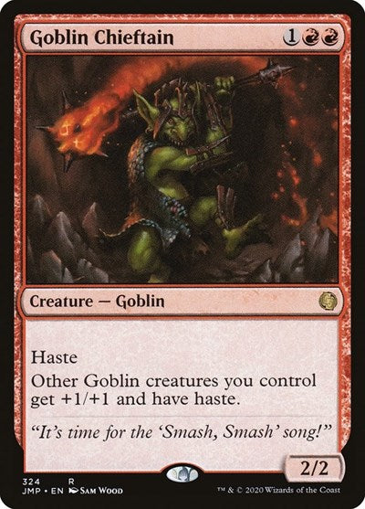 Goblin Chieftain JMP #324 (Near Mint Rare) Magic: The Gathering: Jumpstart