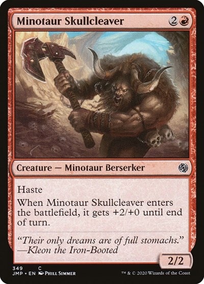 Minotaur Skullcleaver JMP #349 (Near Mint Common) Magic: The Gathering: Jumpstart