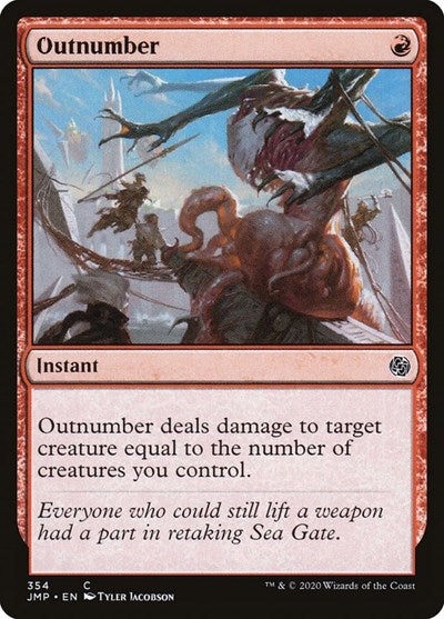 Outnumber JMP #354 (Near Mint Common) Magic: The Gathering: Jumpstart