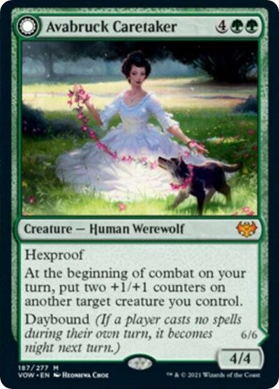 Avabruck Caretaker VOW #187 (Near Mint Mythic Rare) Magic: The Gathering: Innistrad: Crimson Vow