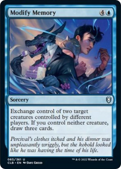 Modify Memory CLB #83 (Near Mint Uncommon) Magic: The Gathering: Commander Legends: Battle for Baldur's Gate