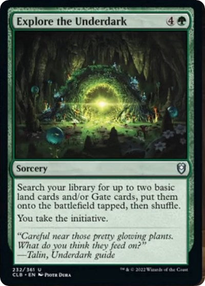 Explore the Underdark CLB #232 (Near Mint Uncommon) Magic: The Gathering: Commander Legends: Battle for Baldur's Gate