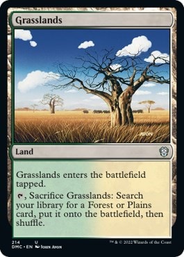 Grasslands DMC #214 (Near Mint Uncommon) Magic: The Gathering: Commander: Dominaria United