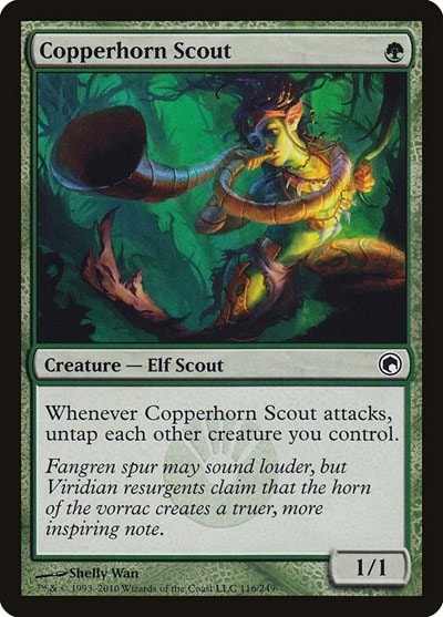 Copperhorn Scout SOM #116 (Heavily Played Common) Magic: The Gathering: Scars of Mirrodin