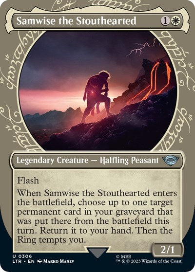 Samwise the Stouthearted Showcase LTR #306 (Near Mint Uncommon) Magic: The Gathering: Universes Beyond: The Lord of the Rings: Tales of Middle-earth