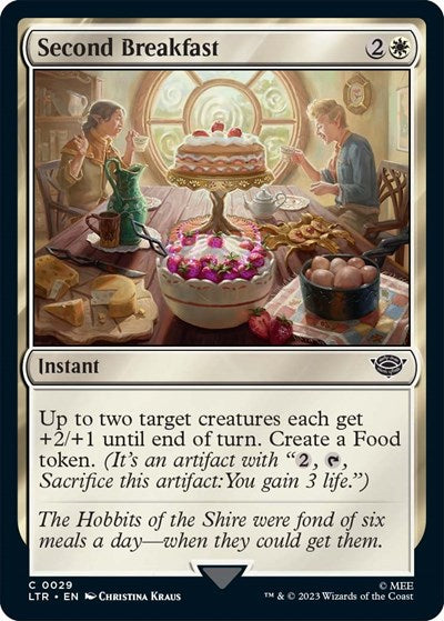 Second Breakfast LTR #29 (Near Mint Common) Magic: The Gathering: Universes Beyond: The Lord of the Rings: Tales of Middle-earth